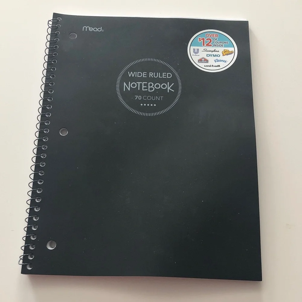 🛍️ Mead Wide Ruled Spiral Notebook